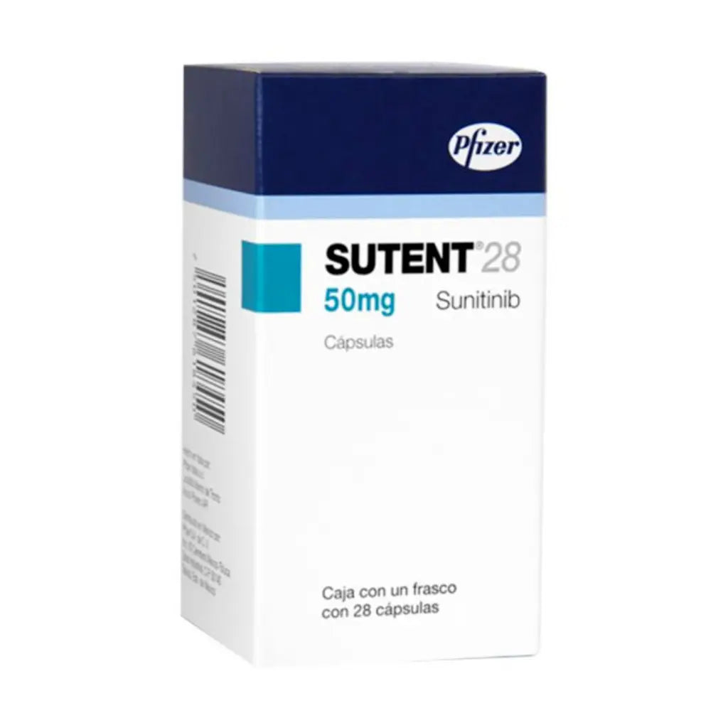 SUTENT 50 mg caja con 28 cápsulas