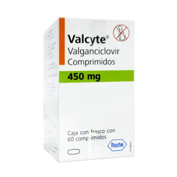 VALCYTE 450 mg caja con 60 tabletas