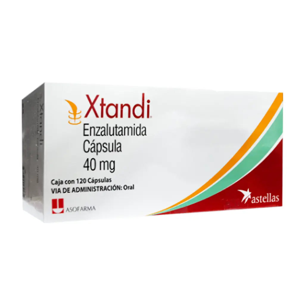XTANDI 40 mg caja con 120 cápsulas