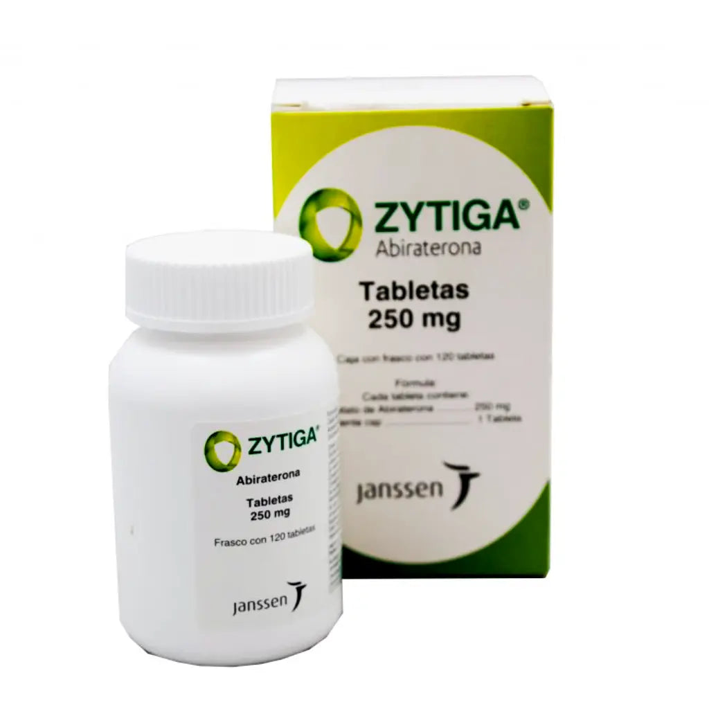 ZYTIGA 250 mg abiraterona frasco con 120 tabletas
