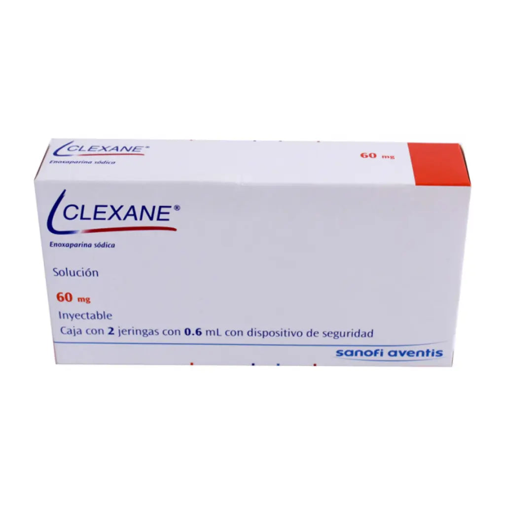 CLEXANE 60 mg/0.6 ml 2 jeringas prellenadas