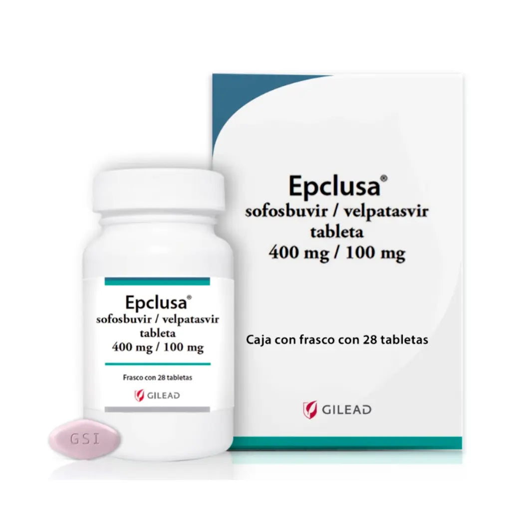 EPCLUSA 400 mg/100 mg frasco c/28 tabletas