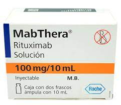 MABTHERA 100 mg/10 ml Caja con dos Frascos Ámpula c/10 ml